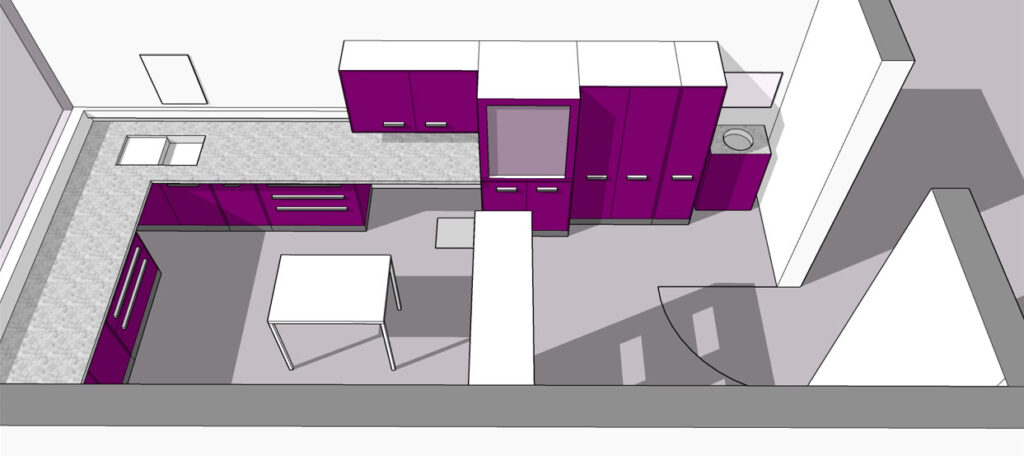 Konzeptzeichnung eines geplanten Labors