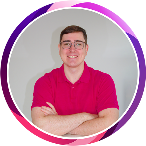 Lennart Weber in Gravitech-farbenem Shirt